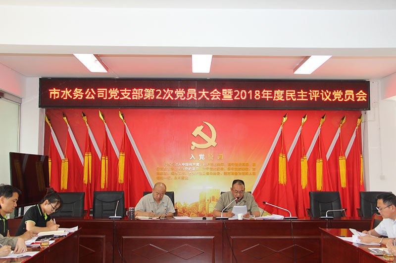 小-普洱市水务公司党支部开展2018年度民主评议党员大会1.jpg